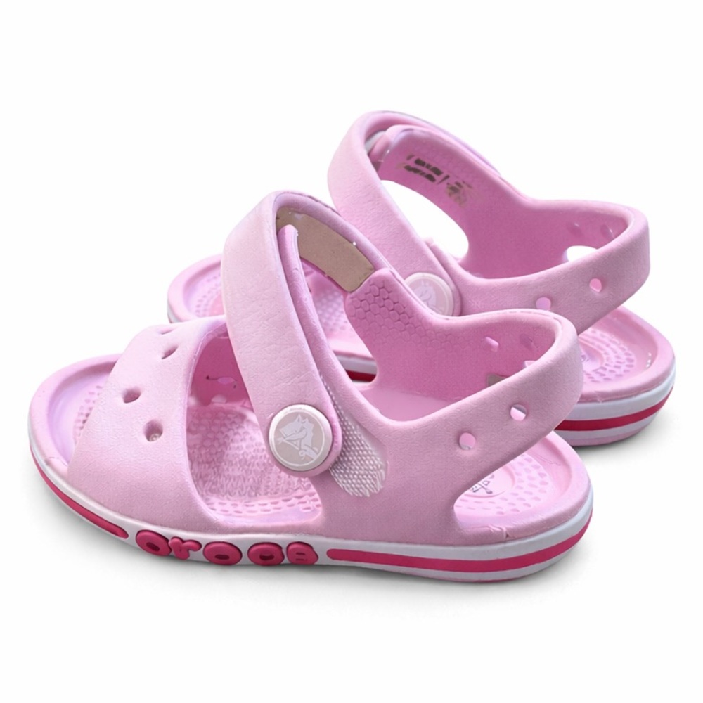 Crocs band Kids Pink Sandals size C4 Excellent Condition